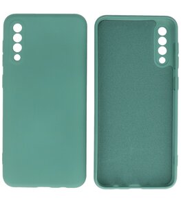 2.0mm Dikke Fashion Telefoonhoesje - Siliconen Hoesje voor Samsung Galaxy A50 - Donker Groen 2.0mm Dikke Fashion Telefoonhoesje - Siliconen Hoesje voor Samsung Galaxy A50 - Donker Groen