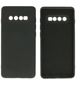 2.0mm Dikke Fashion Telefoonhoesje - Siliconen Hoesje voor Samsung Galaxy S10 Plus - Zwart 2.0mm Dikke Fashion Telefoonhoesje - Siliconen Hoesje voor Samsung Galaxy S10 Plus - Zwart