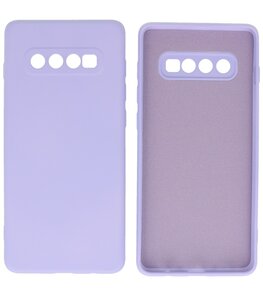 2.0mm Dikke Fashion Telefoonhoesje - Siliconen Hoesje voor Samsung Galaxy S10 Plus - Paars 2.0mm Dikke Fashion Telefoonhoesje - Siliconen Hoesje voor Samsung Galaxy S10 Plus - Paars