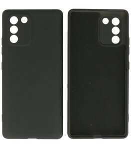 2.0mm Dikke Fashion Telefoonhoesje - Siliconen Hoesje voor Samsung Galaxy S10 Lite - Zwart