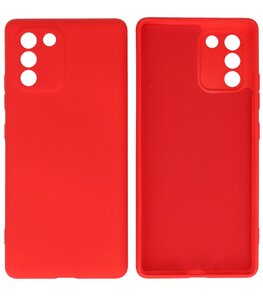 2.0mm Dikke Fashion Telefoonhoesje - Siliconen Hoesje voor Samsung Galaxy S10 Lite - Rood