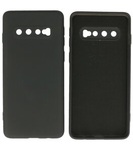2.0mm Dikke Fashion Telefoonhoesje - Siliconen Hoesje voor Samsung Galaxy S10 - Zwart