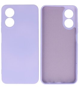 2.0mm Dikke Fashion Telefoonhoesje - Siliconen Hoesje voor Oppo A17 - Paars 2.0mm Dikke Fashion Telefoonhoesje - Siliconen Hoesje voor Oppo A17 - Paars