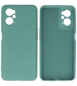 2.0mm Dikke Fashion Telefoonhoesje - Siliconen Hoesje voor Oppo A96 - Donker Groen 2.0mm Dikke Fashion Telefoonhoesje - Siliconen Hoesje voor Oppo A96 - Donker Groen