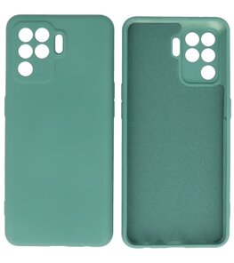 2.0mm Dikke Fashion Telefoonhoesje - Siliconen Hoesje voor Oppo A94 4G - Donker Groen 2.0mm Dikke Fashion Telefoonhoesje - Siliconen Hoesje voor Oppo A94 4G - Donker Groen