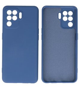2.0mm Dikke Fashion Telefoonhoesje - Siliconen Hoesje voor Oppo A94 4G - Navy 2.0mm Dikke Fashion Telefoonhoesje - Siliconen Hoesje voor Oppo A94 4G - Navy
