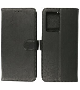 Oppo A57s - A77s - A77 4G Hoesje Book Case Portemonnee Telefoonhoesje - Zwart Oppo A57s - A77s - A77 4G Hoesje Book Case Portemonnee Telefoonhoesje - Zwart