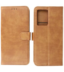 Oppo A57s - A77s - A77 4G Hoesje Book Case Portemonnee Telefoonhoesje - Bruin Oppo A57s - A77s - A77 4G Hoesje Book Case Portemonnee Telefoonhoesje - Bruin