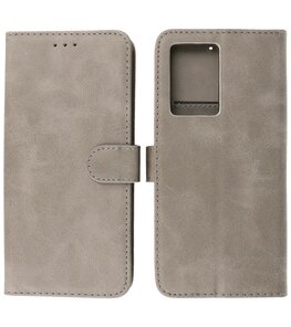 Oppo A57s - A77s - A77 4G Hoesje Book Case Portemonnee Telefoonhoesje - Grijs Oppo A57s - A77s - A77 4G Hoesje Book Case Portemonnee Telefoonhoesje - Grijs