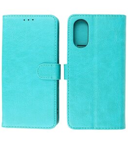 Oppo A17 Hoesje Book Case Portemonnee Telefoonhoesje - Groen Oppo A17 Hoesje Book Case Portemonnee Telefoonhoesje - Groen