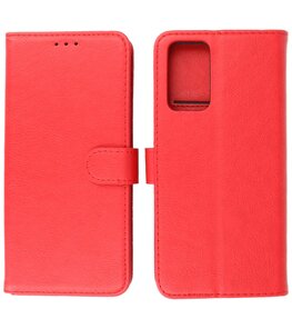 Oppo A96 Hoesje Book Case Portemonnee Telefoonhoesje - Rood Oppo A96 Hoesje Book Case Portemonnee Telefoonhoesje - Rood