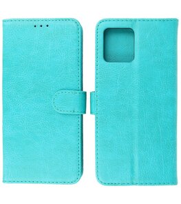 Motorola Moto G72 Hoesje Book Case Portemonnee Telefoonhoesje - Groen