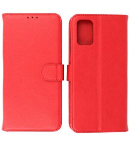 Motorola Moto E22 Hoesje Book Case Portemonnee Telefoonhoesje - Rood