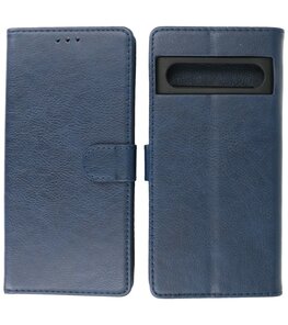 Google Pixel 7 Pro Hoesje Book Case Portemonnee Telefoonhoesje - Navy Google Pixel 7 Pro Hoesje Book Case Portemonnee Telefoonhoesje - Navy