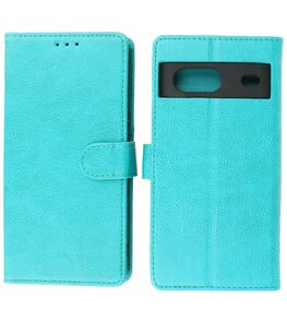 Google Pixel 7 Hoesje Book Case Portemonnee Telefoonhoesje - Groen