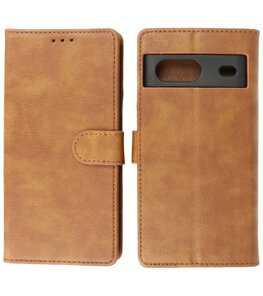 Google Pixel 7 Hoesje Book Case Portemonnee Telefoonhoesje - Bruin