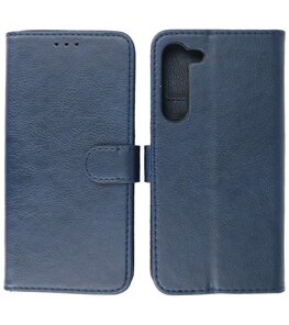 Samsung Galaxy S23 Plus Hoesje Book Case Portemonnee Telefoonhoesje - Navy Samsung Galaxy S23 Plus Hoesje Book Case Portemonnee Telefoonhoesje - Navy