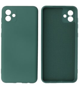 2.0mm Dikke Fashion Telefoonhoesje Siliconen Hoesje voor de Samsung Galaxy A04e - Donker Groen 2.0mm Dikke Fashion Telefoonhoesje Siliconen Hoesje voor de Samsung Galaxy A04e - Donker Groen