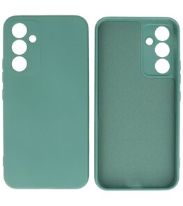 2.0mm Dikke Fashion Telefoonhoesje Siliconen Hoesje voor de Samsung Galaxy A14 4/5G - Donker Groen