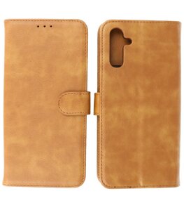 Samsung Galaxy A24 4G Hoesje Book Case Portemonnee Telefoonhoesje - Bruin Samsung Galaxy A24 4G Hoesje Book Case Portemonnee Telefoonhoesje - Bruin