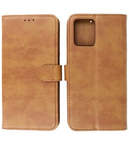 Motorola Moto G53 - G23 - G13 Hoesje Book Case Portemonnee Telefoonhoesje - Bruin