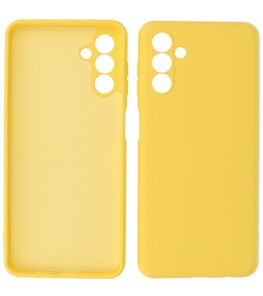 Samsung Galaxy A24 4G Hoesje - 2.0mm Dikke Fashion Telefoonhoesje Backcover - Siliconen Hoesje - Geel Samsung Galaxy A24 4G Hoesje - 2.0mm Dikke Fashion Telefoonhoesje Backcover - Siliconen Hoesje - Geel
