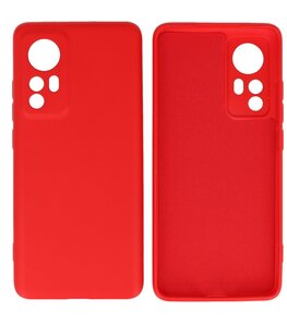 Xiaomi 12 Pro Hoesje - 2.0mm Dikke Fashion Telefoonhoesje Backcover - Siliconen Hoesje - Rood