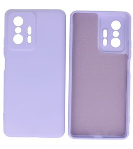 Xiaomi 11T Hoesje - 2.0mm Dikke Fashion Telefoonhoesje Backcover - Siliconen Hoesje - Paars Xiaomi 11T Hoesje - 2.0mm Dikke Fashion Telefoonhoesje Backcover - Siliconen Hoesje - Paars