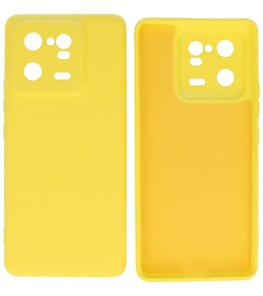 Xiaomi 13 Pro 5G Hoesje - 2.0mm Dikke Fashion Telefoonhoesje Backcover - Siliconen Hoesje - Geel Xiaomi 13 Pro 5G Hoesje - 2.0mm Dikke Fashion Telefoonhoesje Backcover - Siliconen Hoesje - Geel