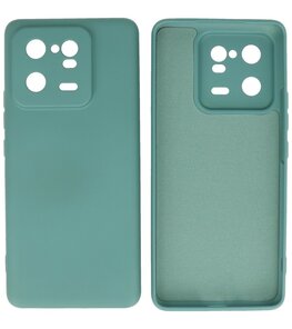 Xiaomi 13 Pro 5G Hoesje - 2.0mm Dikke Fashion Telefoonhoesje Backcover - Siliconen Hoesje - Donker Groen Xiaomi 13 Pro 5G Hoesje - 2.0mm Dikke Fashion Telefoonhoesje Backcover - Siliconen Hoesje - Donker Groen