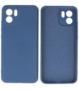 Xiaomi Redmi A1 Hoesje - 2.0mm Dikke Fashion Telefoonhoesje Backcover - Siliconen Hoesje - Navy