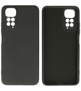 Xiaomi Redmi Note 11s 4G Hoesje - 2.0mm Dikke Fashion Telefoonhoesje Backcover - Siliconen Hoesje - Zwart