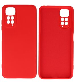 Xiaomi Redmi Note 11s 4G Hoesje - 2.0mm Dikke Fashion Telefoonhoesje Backcover - Siliconen Hoesje - Rood