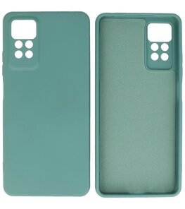 Xiaomi Redmi Note 11 Pro 5G Hoesje - 2.0mm Dikke Fashion Telefoonhoesje Backcover - Siliconen Hoesje - Donker Groen