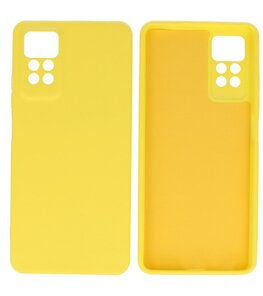 Xiaomi Redmi Note 11 Pro 5G Hoesje - 2.0mm Dikke Fashion Telefoonhoesje Backcover - Siliconen Hoesje - Geel