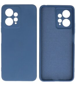Xiaomi Redmi Note 12 4G Hoesje - 2.0mm Dikke Fashion Telefoonhoesje Backcover - Siliconen Hoesje - Navy