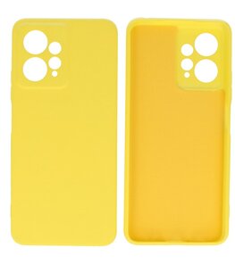 Xiaomi Redmi Note 12 4G Hoesje - 2.0mm Dikke Fashion Telefoonhoesje Backcover - Siliconen Hoesje - Geel