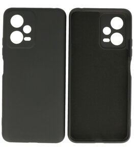 Xiaomi Redmi Note 12 5G Hoesje - 2.0mm Dikke Fashion Telefoonhoesje Backcover - Siliconen Hoesje - Zwart