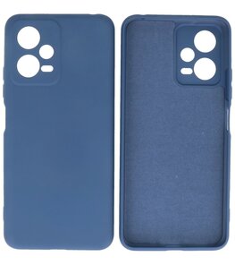 Xiaomi Poco X5 Hoesje - 2.0mm Dikke Fashion Telefoonhoesje Backcover - Siliconen Hoesje - Navy