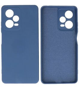 Xiaomi Redmi Note 12 Pro Plus 5G Hoesje - 2.0mm Dikke Fashion Telefoonhoesje Backcover - Siliconen Hoesje - Navy