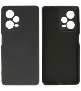 Xiaomi Redmi Note 12 Pro 5G Hoesje - 2.0mm Dikke Fashion Telefoonhoesje Backcover - Siliconen Hoesje - Zwart Xiaomi Redmi Note 12 Pro 5G Hoesje - 2.0mm Dikke Fashion Telefoonhoesje Backcover - Siliconen Hoesje - Zwart