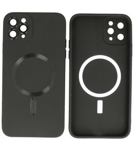 MagSafe Hoesje met Camera Beschermer voor iPhone 11 Pro Zwart MagSafe Hoesje met Camera Beschermer voor iPhone 11 Pro Zwart