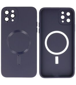 MagSafe Hoesje met Camera Beschermer voor iPhone 11 Pro Nacht Paars MagSafe Hoesje met Camera Beschermer voor iPhone 11 Pro Nacht Paars