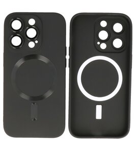 MagSafe Hoesje met Camera Beschermer voor iPhone 14 Pro Zwart MagSafe Hoesje met Camera Beschermer voor iPhone 14 Pro Zwart