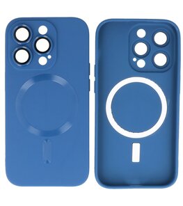 MagSafe Hoesje met Camera Beschermer voor iPhone 14 Pro Navy MagSafe Hoesje met Camera Beschermer voor iPhone 14 Pro Navy