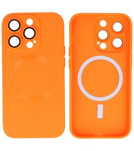MagSafe Hoesje met Camera Beschermer voor iPhone 14 Pro Oranje MagSafe Hoesje met Camera Beschermer voor iPhone 14 Pro Oranje