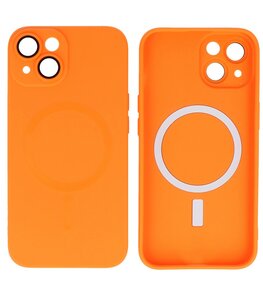 MagSafe Hoesje met Camera Beschermer voor iPhone 14 Oranje MagSafe Hoesje met Camera Beschermer voor iPhone 14 Oranje