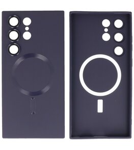 MagSafe Hoesje met Camera Beschermer voor Samsung Galaxy S23 Ultra Nacht Paars MagSafe Hoesje met Camera Beschermer voor Samsung Galaxy S23 Ultra Nacht Paars