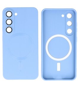 MagSafe Hoesje met Camera Beschermer voor Samsung Galaxy S23 Plus Blauw MagSafe Hoesje met Camera Beschermer voor Samsung Galaxy S23 Plus Blauw