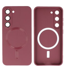 MagSafe Hoesje met Camera Beschermer voor Samsung Galaxy S23 Plus Bruin MagSafe Hoesje met Camera Beschermer voor Samsung Galaxy S23 Plus Bruin